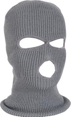 2x Facemask I Sports hat I Three-hole hat I Ski hat I Bivouac I Balaclava I One Size I Gray