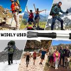 6-pack reinforced trekking pole tips - reinforced rubber tips for trekking poles, walking sticks, and hand trekking poles - universal non-slip replacement tips