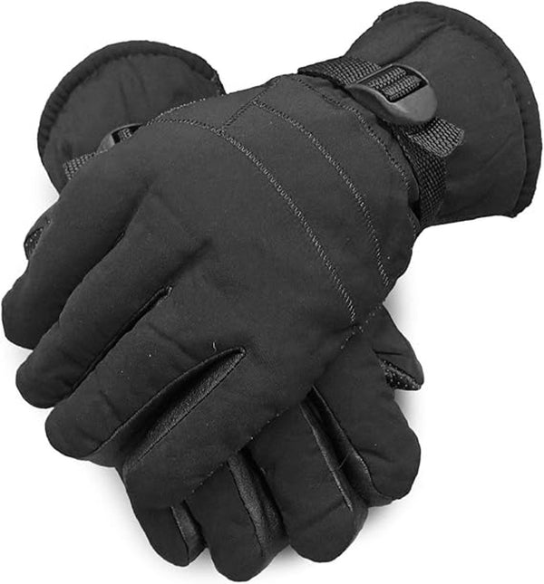 Warm Waterproof Men's Winter Ski Gloves with Fleece Lining
