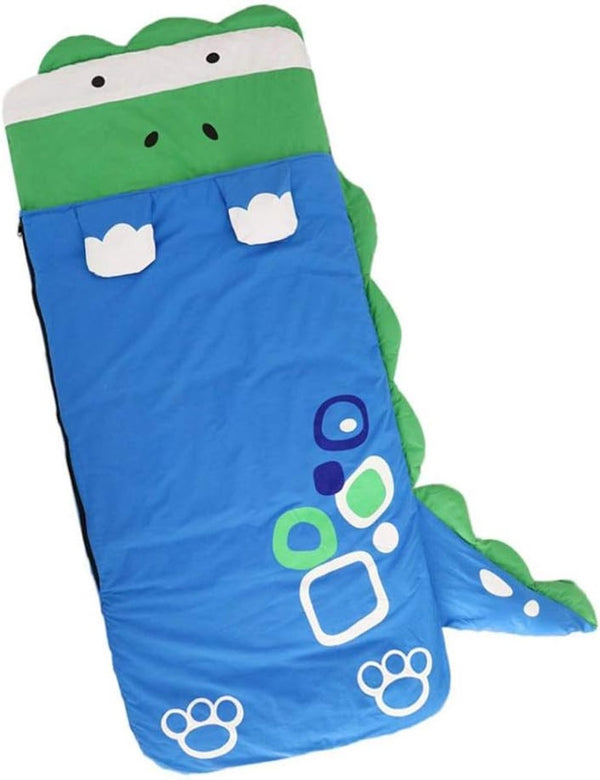 Children's Sleeping Bag 160x60cm – Cartoons, soft warm, blue