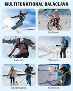 Face mask - Winter Sturmhaube Fahrrad Motorrad Ski Schlauchschal (Unisex) Black