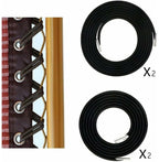 Elastic band for 1 set – Black, 2 long + 2 short (export model)