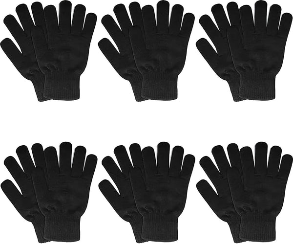 Women's winter coat 6 pairs of women's winter gloves - warm knitted gloves for men for cold weather - Warm gloves - Men's Gloves - Women's Gloves - Winter Gloves - Ski Gloves