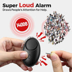 Pieces - 140 dB - Personal Alarm - With LED Flashlight And Keychain - Personal Pocket Alarm - Pepper Spray - Panic Alarm - Anti-Wolf Whistle - Keychain - Portable - For Women, Girls And the Elderly - Repelling / Deterring / Self-Defense
