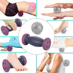 Foot Massage Roller - With 3 x Massage Balls - Foot Massage - Foot Reflexology - Plantar Fasciitis - Foot Roller - Massage Ball - Foot Massage - Massage Roller - Trigger Point Ball - Foot Massage Device - Foot Roller - Feet Massage Muscle Fascia Release B