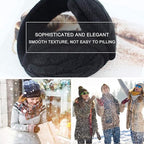 Warm Ear Warmers - Ear Warmer - Classic Winter Ear Warmers - Fleece Ear Warmers - Wraparound Sturdy Soft Comfortable Plush - Fleece Headband - Ear Warmer Hat - Sports Headband Hairband - Cycling Walking Winter Sports - Unisex - Women / Men - Black