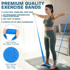 3 pieces - Resistance bands - Silicone exercise bands - With different resistance intensities - Silicone exercise bands - Exercise bands for training, physiotherapy, stretching, recovery, Pilates, rehabilitation and yoga