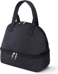 Insulated Lunch Bag - Family Picnic Bag - Reusable Waterproof Lunch Bags - Double Compartment Lunch Bags - Portable Lunch Box - For School Picnic Camping Travel - For Men Women
