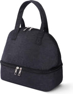 Insulated Lunch Bag - Family Picnic Bag - Reusable Waterproof Lunch Bags - Double Compartment Lunch Bags - Portable Lunch Box - For School Picnic Camping Travel - For Men Women