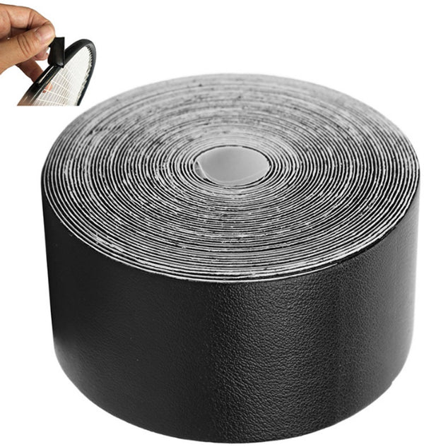 Tennis - Professional Tennis Racket Head Protection Tape - Thickened Racket Protection Tape - Frame Protector - Racket Accessories - Soft - Prevent paint from peeling - Universal - for Tennis/ Badminton/ Squash - 3.5cm x 5m - Black
