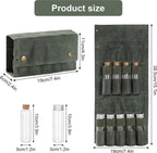 Camping Spice Kit - Portable Spice Bag with 9 Mini Spice Jars - Camping Set Travel Accessories - For Travel, Outdoors, Camping, Barbecue, Picnic - Portable Camping Spice Set