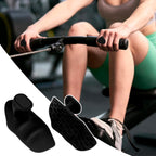 Fitness Strength Training Grips - Rubber Gym Weightlifting Non-Slip Exercise Grips - Breaking Limits Power Grips - Deadlift Straps - Lift Straps - Strength Training - Fingerless Weightlifting Grips - Anti-slip Palm Protectors - 2 Pieces - Black