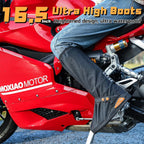 Waterproof Shoe Covers - Rain Shoe Covers - With Zipper, Snap - Waterproof Shoe Protectors - Motorcycle Scooter Bicycle Shoe Cover - Shoe Rain Cover - Shoe Cover - Shoe Covers - Anti-Slip - Size L 40-42 - Black - Reflective - Foldable