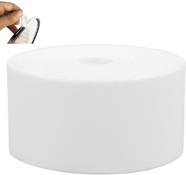 Tennis - Professional Tennis Racket Head Protection Tape - Thickened Racket Protection Tape - Frame Protector - Racket Accessories - Soft - Prevent paint from peeling - Universal - for Tennis/ Badminton/ Squash - 3.5cm x 5m - White
