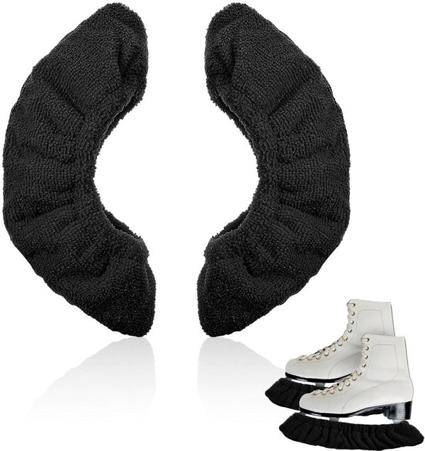 Black Skate Blade Guards for Figure Hockey and Ice Skates