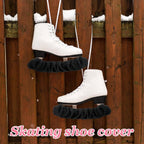 Skate guards - Sports skate guards - Skate covers - skate blade protectors - for men and women - sports blade protectors - protective covers - skating accessories - for field hockey skates, figure skates and ice skates - black - S - 30cm