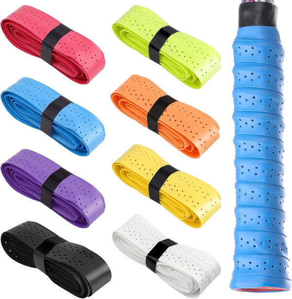 pieces - Racket grips - Racket Grip Tape - Badminton grip tape - Tennis racket grip tape - colorful racket grips - sports accessories - replacement handle - self-adhesive - for tennis rackets, badminton and more - 1100*25*0.6mm