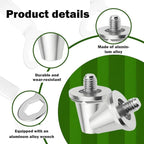 12 pieces - football studs - replacement metal football studs - 8 11mm and 4 13mm football studs - with tools - replacement football studs for football boots - football boot accessories - silver