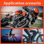 (4 pieces) 12 strips - Night vision stickers - reflective stickers - reflective strips - motorcycle decoration - for visibility in the dark - for bicycle, stroller, buggy, helmet, motorcycle, scooter, toys - 7*1.8 cm and 2.1 cm - black