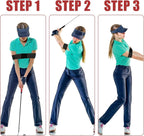 2 pieces - Golf Swing Training Band - golf swing training aids - golf swing trainer - golf training aids - golf accessories for beginners - for movement correction - for men, women and children - 35*7 cm - black