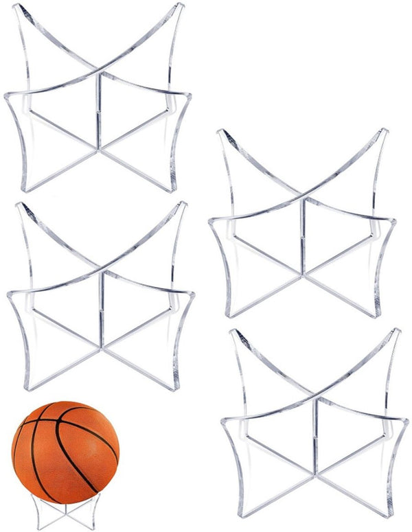 4 Pcs Acrylic Sport Ball Display Rack - 12*6.5 cm