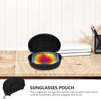 Ski goggles case - Sunglasses case - Glasses case - Glasses case - Ski goggles storage case - ski goggles protective cover - storage box - protective cover - with hook - for ski goggles, sunglasses, sports glasses, sunglasses and reading glasses - 20*12*1
