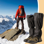 Waterproof Gaiters - 1 pair - Hiking Gaiters - Waterproof Gaiters - Hiking Gaiters - Leg Covers - Shoe Covers - Gaiters - Adjustable Gaiters - Hiking Shoe Accessories - for hiking, skiing, walking, climbing - black