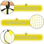 Football Net - Cross Target with Ball Net - Football Goal Net - Football Goal - Target Net - Training Equipment - Football Cross - Football Training - Football Training Equipment - Football Goal Net - for precision training - 45*60 cm - yellow
