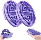 pieces - Massage Brush - Meridian Pressure Brush - Dry Brushing - Essential Oil Brush - Bath Brush - Body Scrub Bath Body Brush - SPA Massager - for Meridian Scalp Full Body Relaxation Massage, relieves muscle tension - Purple