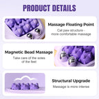 Foot massage device - Foot massage roller - Portable double foot massager roller - Massage ball - Foot massage - double foot massager roller for relieving plantar fasciitis pain and improving circulation, portable foot massager tool