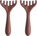 BOXOB 2pcs Wooden Head Massager, Portable Head Scratcher for Deep Relaxation Durable Wooden Comb Wooden Scalp Massager Gift for Family and Friends