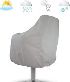 2-Piece Boat Seat Cover - 56 x 61 x 64 cm - made of Oxford fabric - UV protection - weather-resistant - waterproof - dustproof - Dust hood - with adjustable cord, suitable - for most seats - Silver