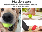 2 pieces - Tennis ball - With 4m rope - Tennis training ball - Training balls - Tennis training set - for personal tennis training, pets, adults, beginner players - 64 mm - green