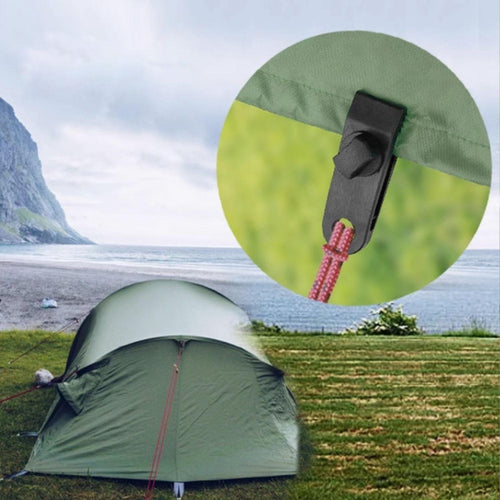 10 pieces - 2.6*8.3*3 cm - tent clips - tarp clips - clips for outdoor awnings - clips for sun sails - clips for tent tarpaulins - awning accessories - black