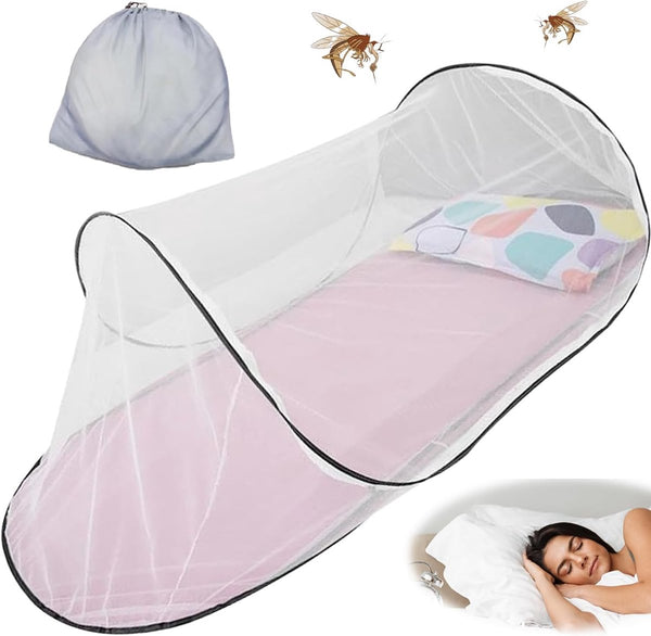 ultralight foldable mosquito net - pop-up mosquito net - travel tent - portable camping tent - family mosquito net - folding bed mosquito net - 200 x 80 x 56 cm