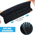 Sports wristband - 2 pieces Sweatbands - Sweatbands - Wrist - Wristbands - Wristbands - wrist headband - sports wristband - sports soft cotton wrist headband - absorbent terry cloth cuff - for gym tennis running basketball - Black