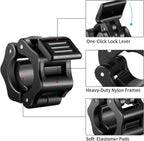 Barbell Clips - 2 Pieces - Barbell Lock - Ø28 mm - Dumbbell Clips - Barbell Clamp - Barbell Lock - Barbell Lock Jaw - For Bars, Dumbbells, Barbells Gym Equipment - Black
