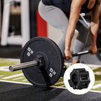 Barbell Clips - 2 Pieces - Barbell Lock - Ø28 mm - Dumbbell Clips - Barbell Clamp - Barbell Lock - Barbell Lock Jaw - For Bars, Dumbbells, Barbells Gym Equipment - Black