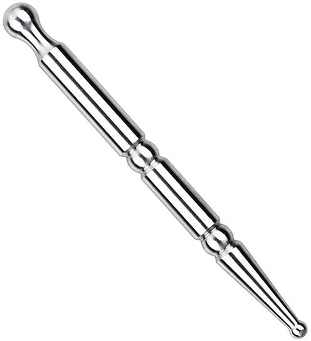 Pressure point pen - Trigger point acupressure pen - Stainless steel - Acupuncture rod - Meridian dredging rod - Manual - For back, shoulders, legs - 125*12mm - Silver