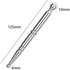 Pressure point pen - Trigger point acupressure pen - Stainless steel - Acupuncture rod - Meridian dredging rod - Manual - For back, shoulders, legs - 125*12mm - Silver