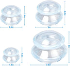 4-piece Cupping cup - Cupping cups - silicone cups - Cupping Set - Cupping For Cellulite - vacuum cup - For reducing cellulite anti-aging relieves pain and joints for buttocks, neck, body - black