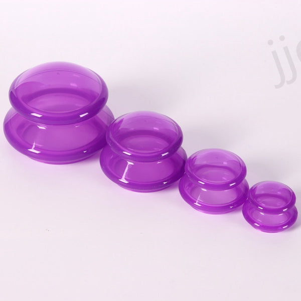 4-piece Cupping Cups - Purple