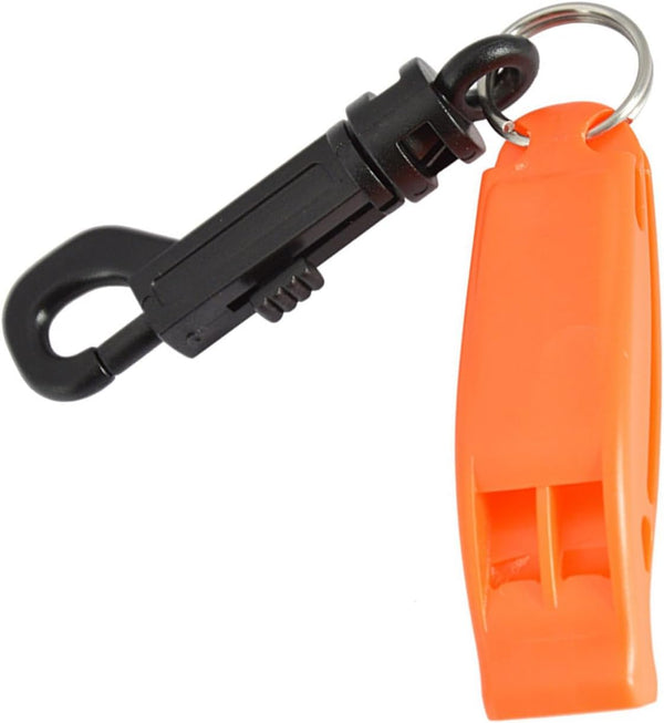 10-Piece Whistle - Emergency Whistle - Sturdy and durable whistles, suitable for referees, coaches, emergencies, lifeguards, basketball, football, diving, hiking, adventure sports, etc. - Orange