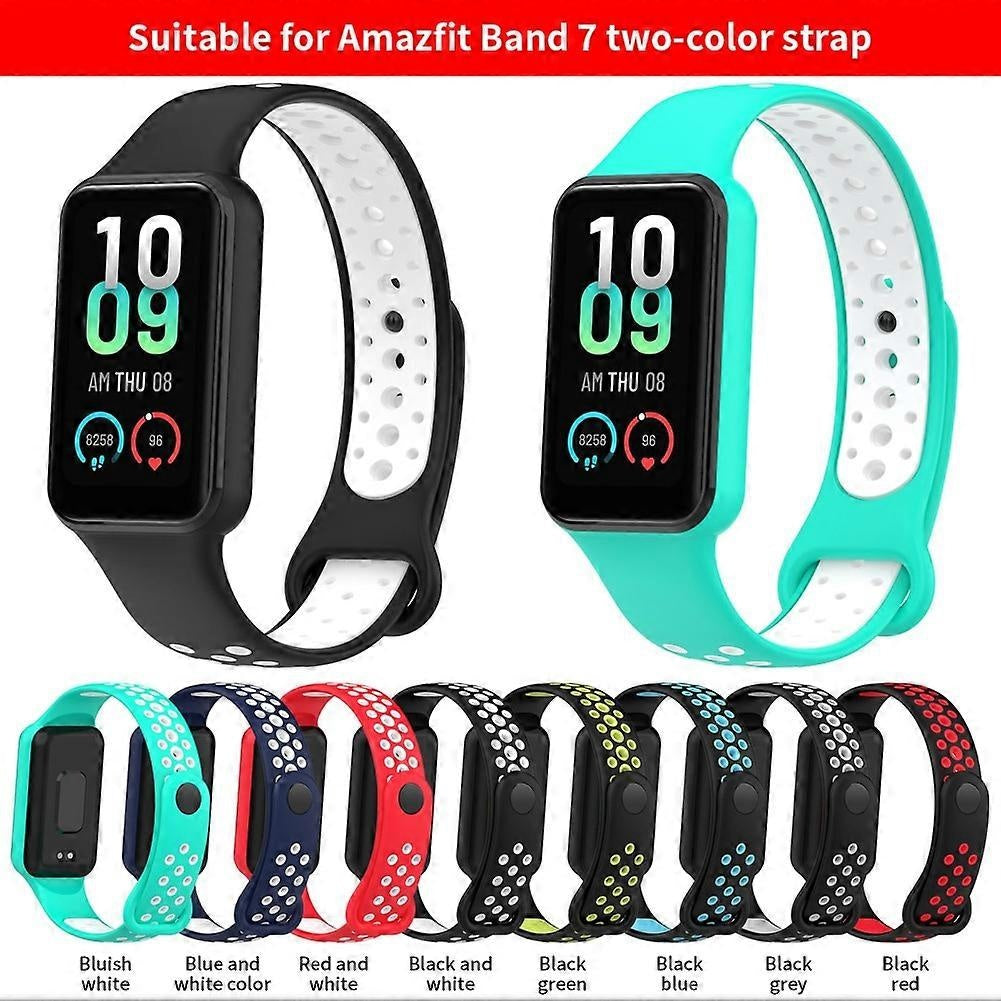Amazfit Band 7 Replacement Bracelet A2381 Adjustable Silicone Sports Wristband Compatible with Amazfit Band 7 Watch