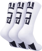 Elite Basketball Crew Socks for Men and Women, Cushion Performance Athletic Basketball Socks