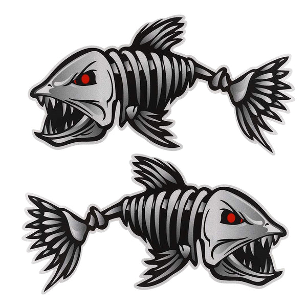 Reflective Kayak and Fishing Boat Decal Sticker Set