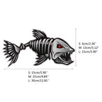 Kayak Fishing Boat Decal Sticker Set of 2, 25x13cm Reflective Car Decal Accessories