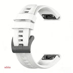 26mm Silicone Strap for Garmin fenix 7X 7 7S 6X 6 Pro 6S 5 5X Plus Smartwatch Bracelet for Garmin Descent mk2i mk3 51mm 12 12 Garmin Fenix 7S
