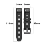 26mm Silicone Strap for Garmin fenix 7X 7 7S 6X 6 Pro 6S 5 5X Plus Smartwatch Bracelet for Garmin Descent mk2i mk3 51mm 12 12 Garmin Fenix 7S