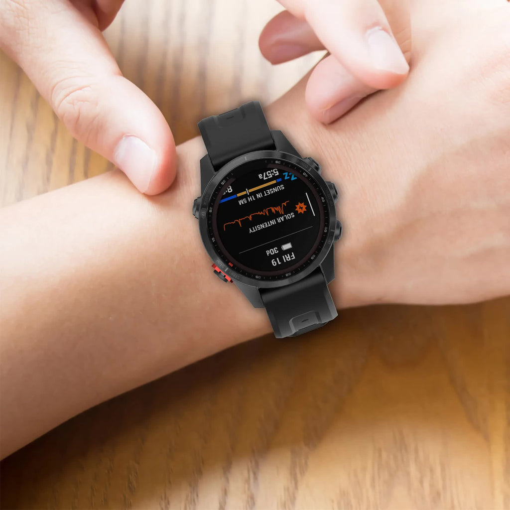 Silicone Strap for Garmin Fenix 7X 7 7S 6X 6 Pro 6S 5 5X Plus Compatible with Descent mk2i mk3 Fenix 13 13 26mm 51mm